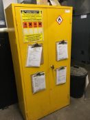 Chemicals cabinet and contents