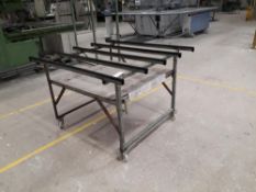 Steel framed upvc frame fabricating bench