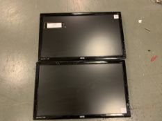 (2) BenQ GL2450 computer monitors