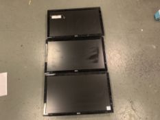 (3) BenQ 2450 computer monitors