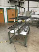 Steel framed mobile A-frame trolley