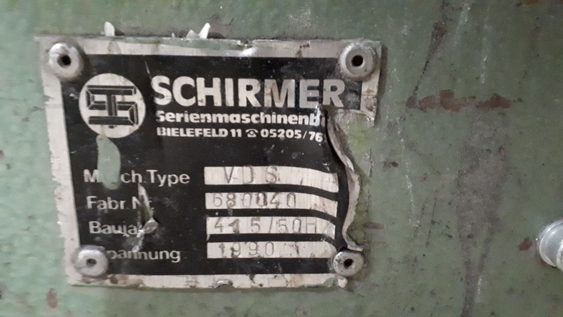 Schirmer VDS screw advance station - Image 3 of 5