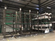 Storax 14-section rail mounted stillage racking system