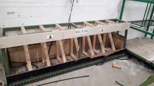 8-Section steel framed upright rack