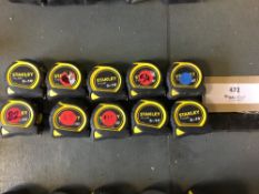 (10) 3m/10" Stanley measuring tapes