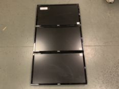 (3) BenQ GL-2460 computer monitors