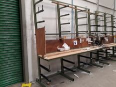 Steel stillage rack