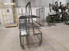 Steel framed mobile A-frame trolley