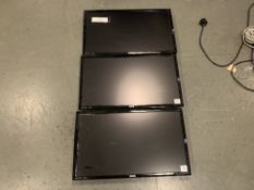 (3) BenQ GL-2460 computer monitors