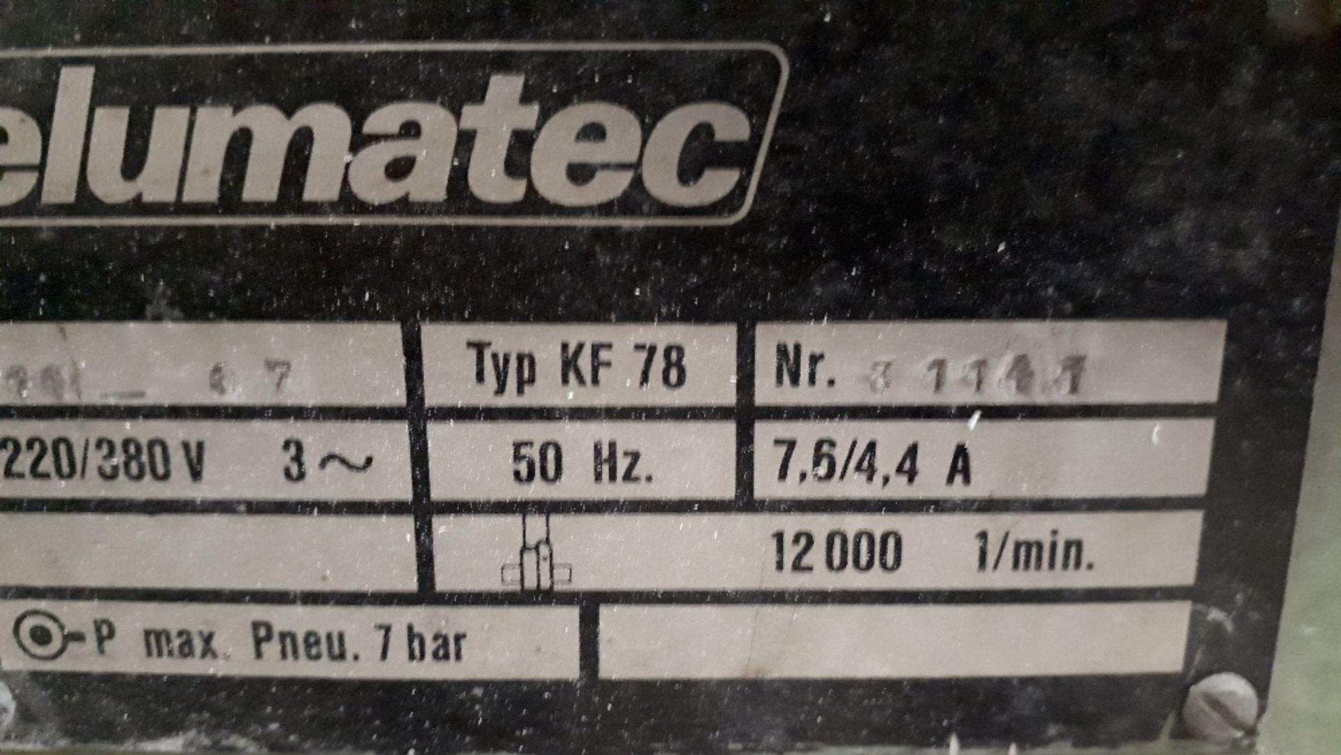 Elumatic KF78 door router - Image 3 of 9