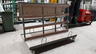 Steel framed mobile trolley
