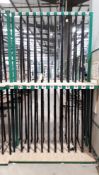 12-section steel framed upright rack