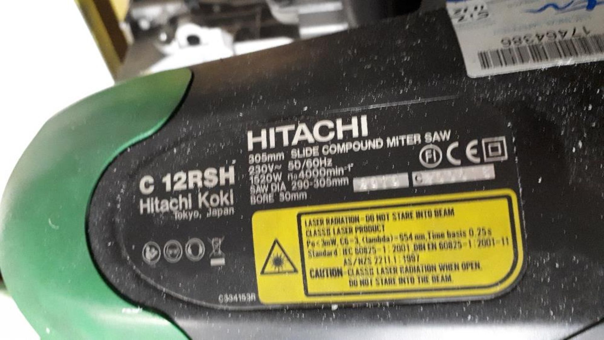 Hitachi C12RSH 305mm slide compound mitre saw - Image 3 of 8