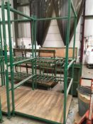 10-section steel framed upright rack