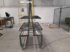 Steel framed mobile A-frame trolley