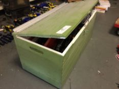 Bespoke wooden tool chest contents
