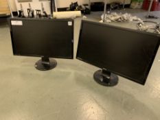 (2) BenQ GL2460 Computer monitors with stands