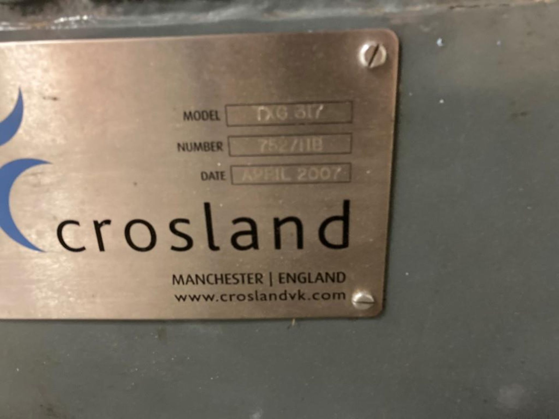 Crossland hydraulic cutting & creasing plattern press with heating pad - Image 8 of 8