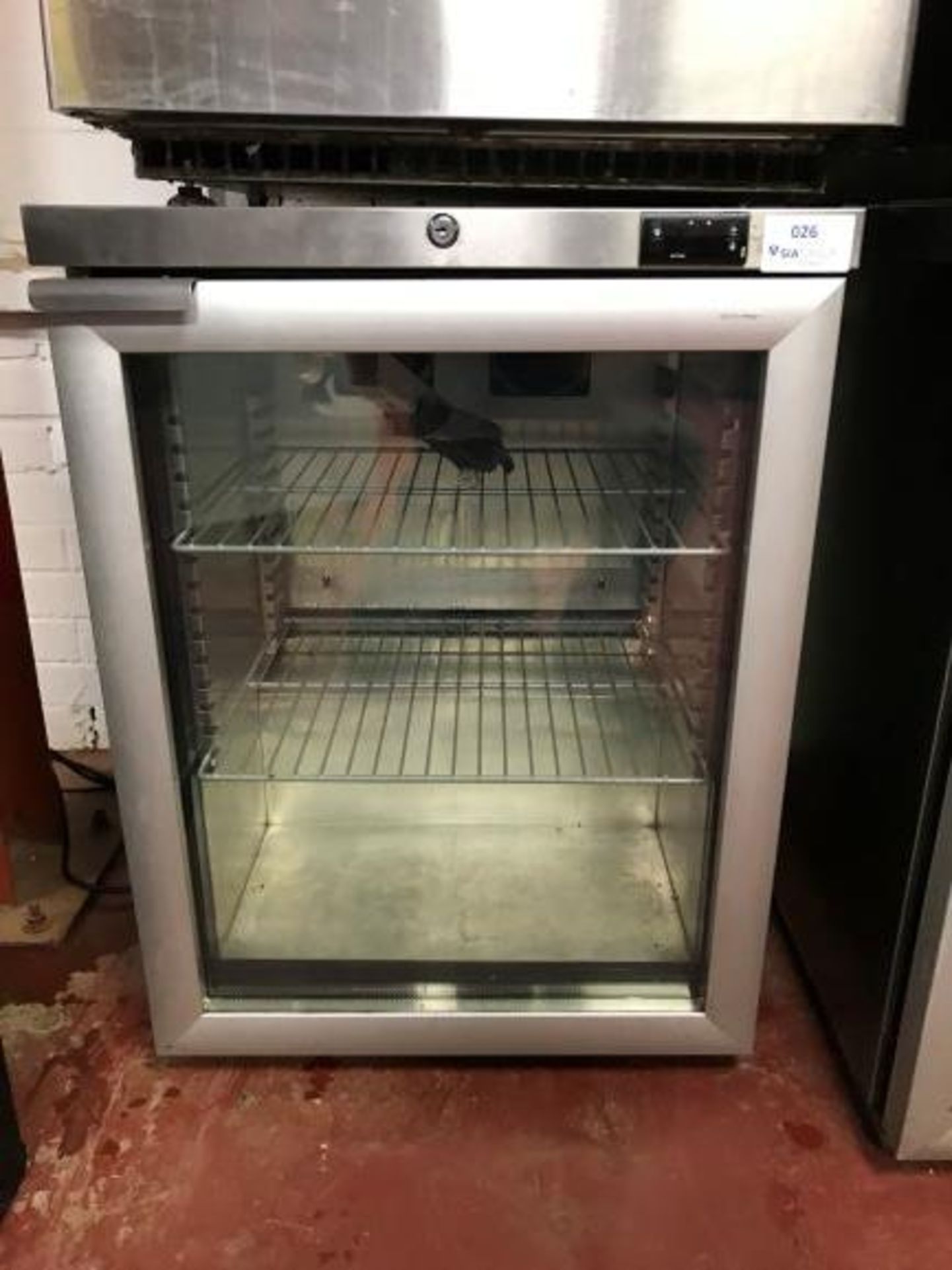 Foster Refrigeration HR150 glass fronted single door under counter refrigerator