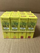 (12) 10ML Harmony Super Lemon Haze E-liquid, 300mg & 600mg CBD