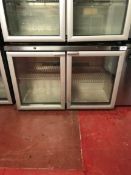 Foster Refrigeration HR360 stainless steel two door under counter refrigerator