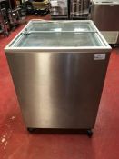 Tefcold IC 200 SC glass lid chest freezer