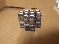 (10) 10ml Dinner Lady CBD Vape Liquid, 500mg, Mint Tobacco