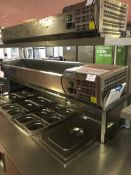 Polar Refrigeration G609 stainless steel refrigerated counter top prep servery