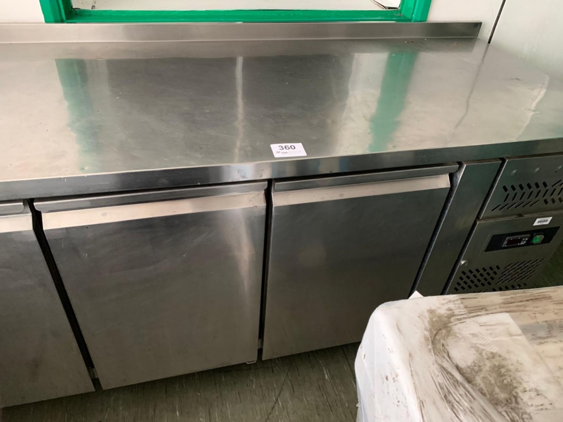 3 door stainless steel refrigerated counter - Image 2 of 5