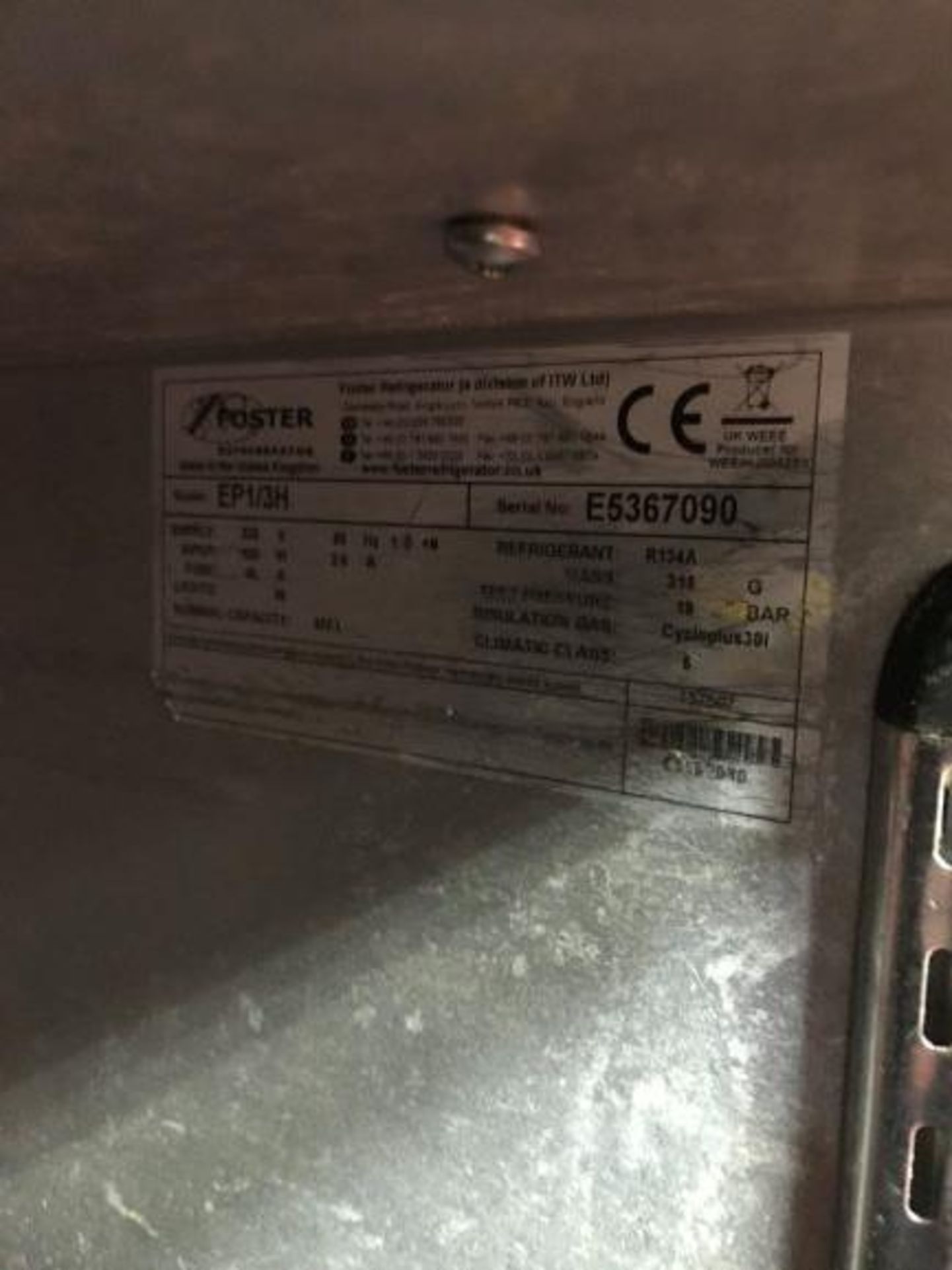 Foster Refrigeration ECOPRO G2 EP1/3H three door under counter refrigerator - Image 4 of 4