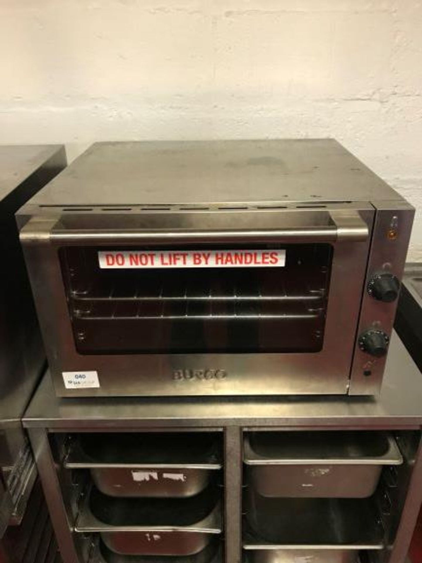 Burco BC CTC002 stainless steel countertop convection oven