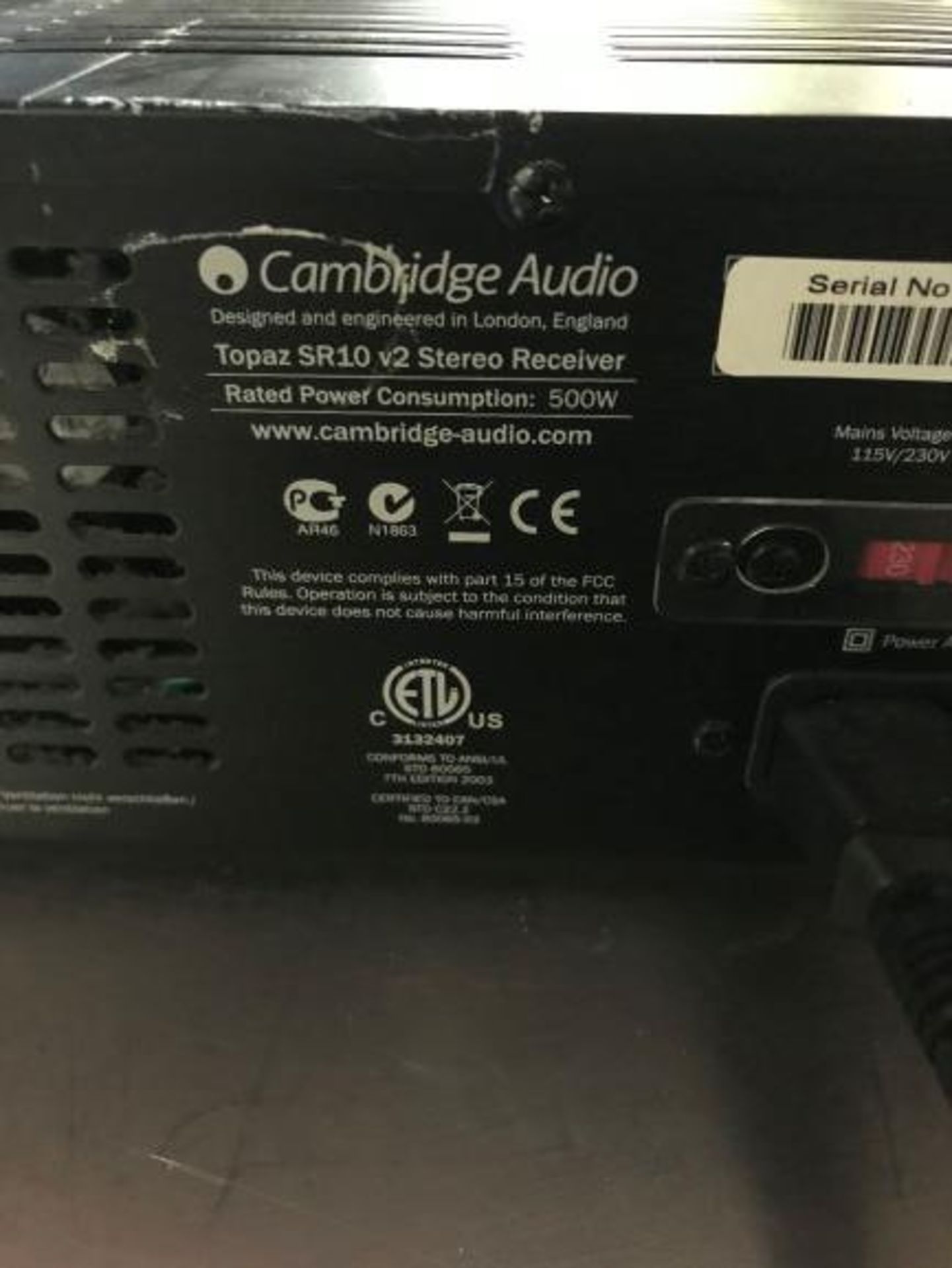 Cambridge Audio Topaz SR10 stereo recorder - Image 2 of 2