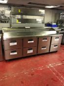 Foster Refrigeration FPS4HR stainless steel refrigerated preparation counter