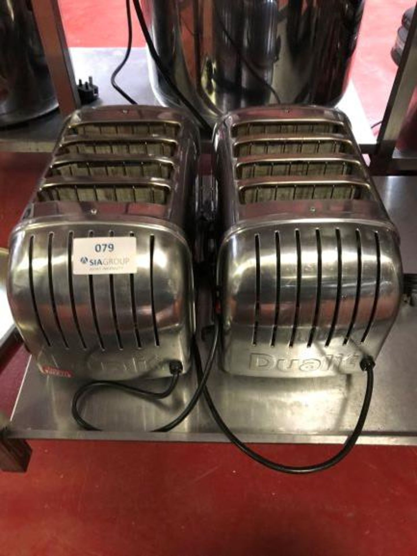 (2) Dualit four slice toasters