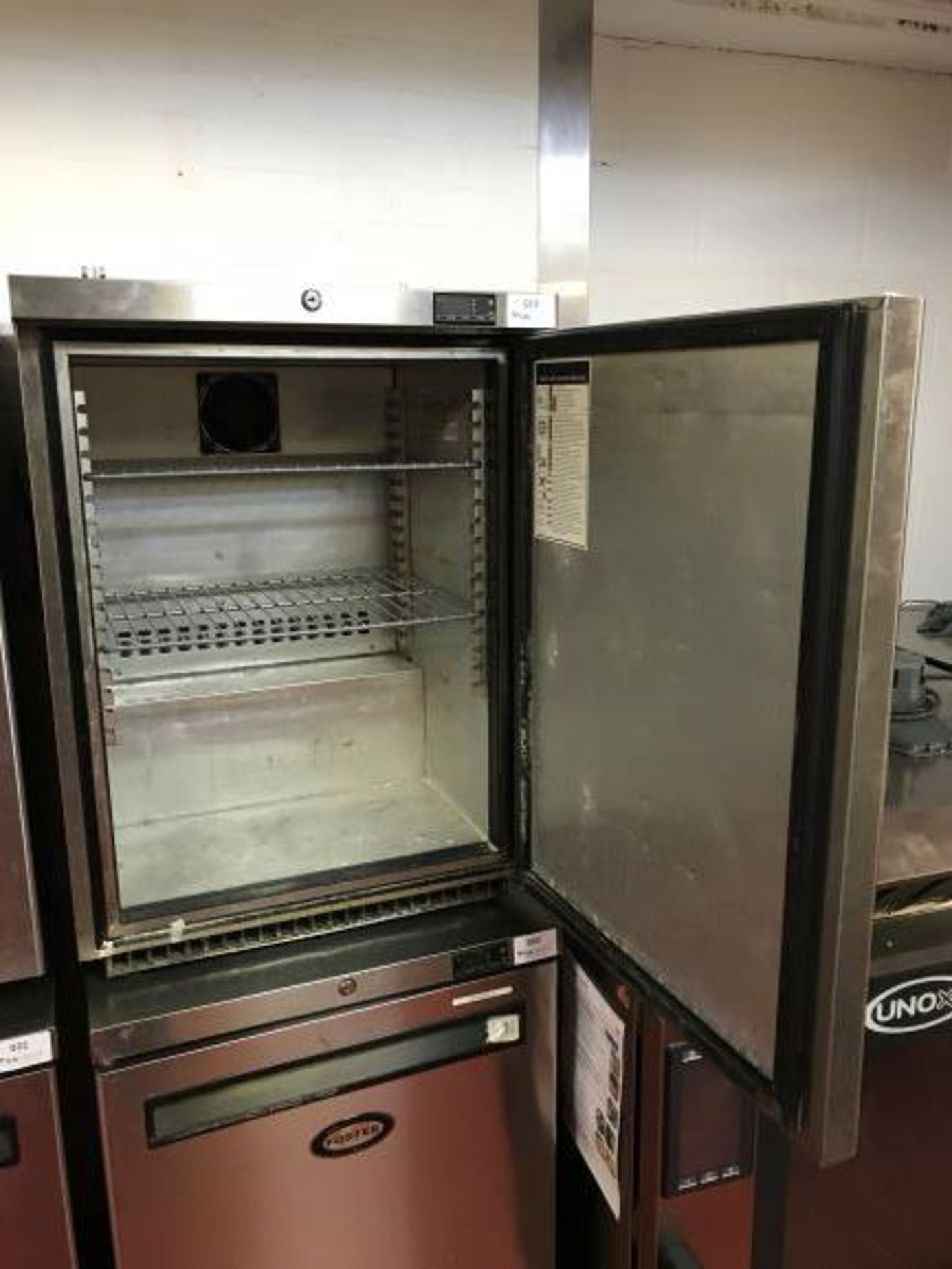 Foster Refrigeration HR150-A stainless steel single door under counter refrigerator - Image 2 of 3