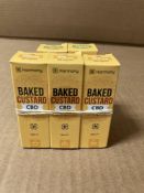 (5) 10ML Harmony Baked Custard CBD E-liquid, 100mg & 300mg CBD