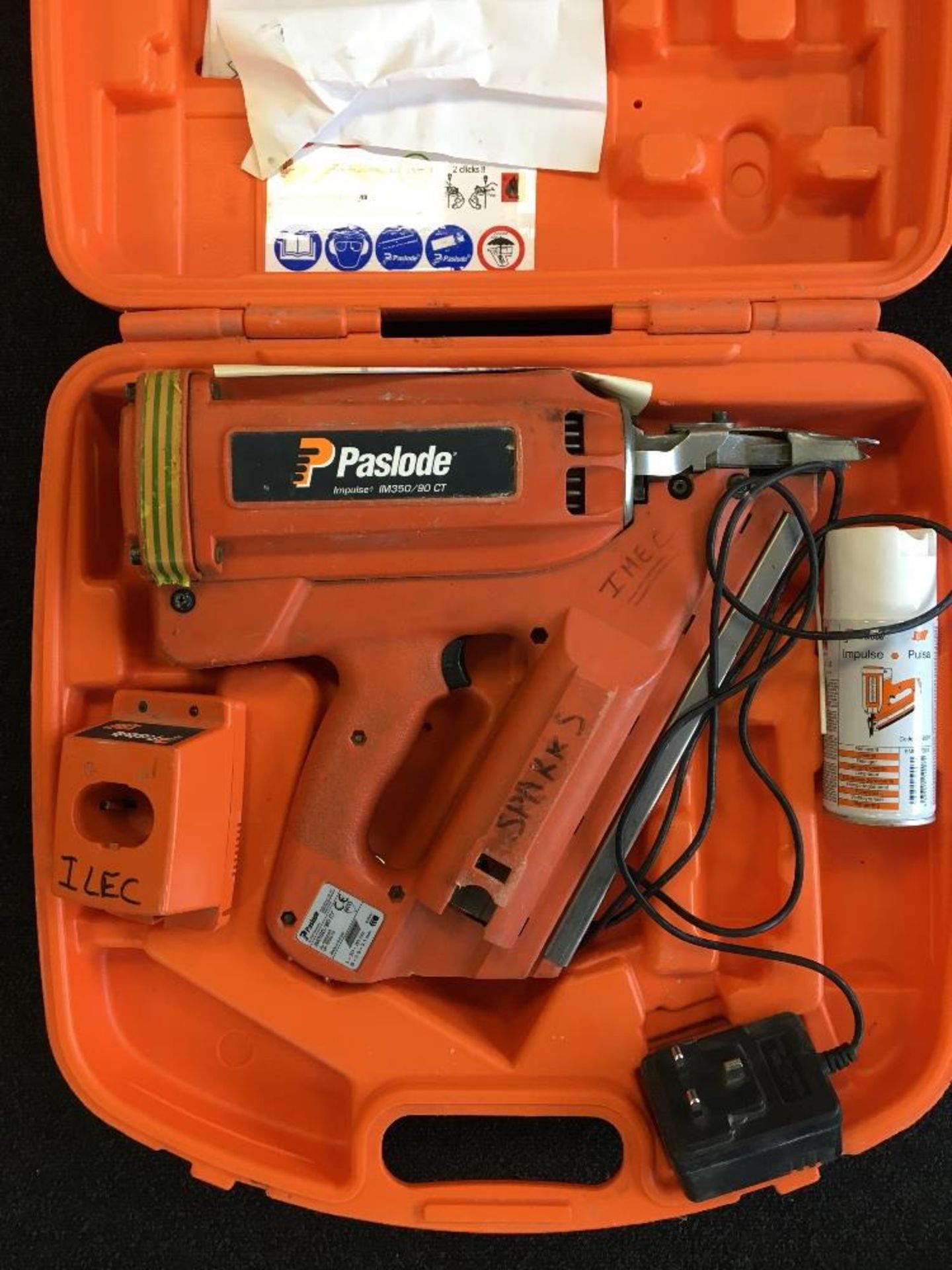 Paslode IM350/90CT Nailgun with carry case - Image 4 of 4