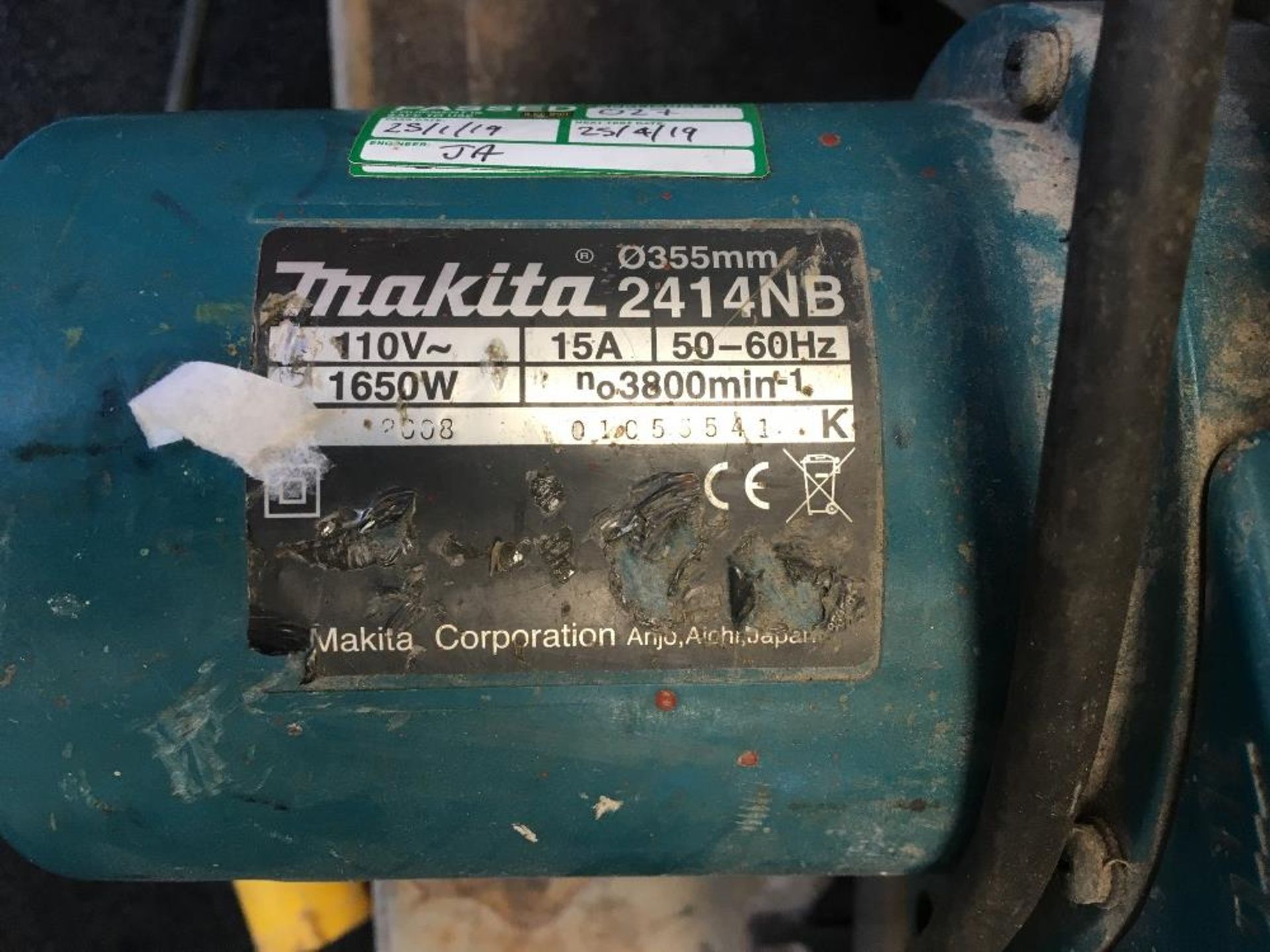 Makita 2414NB Chopsaw - Image 3 of 4