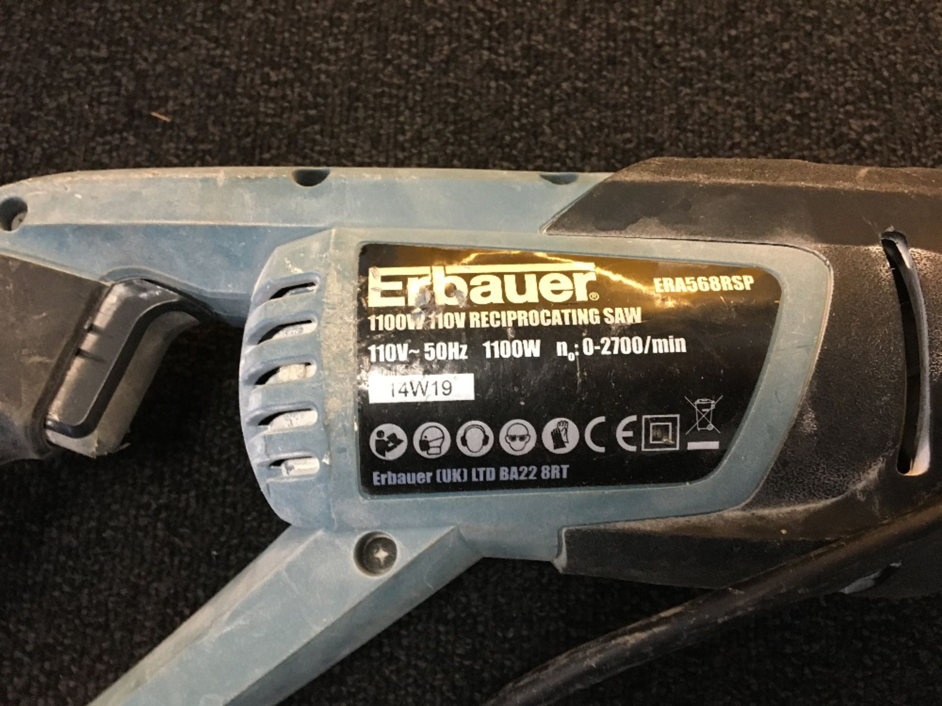 Erbauer ERA568RSP 110Volt Reciprocating Saw with carry case - Image 3 of 3