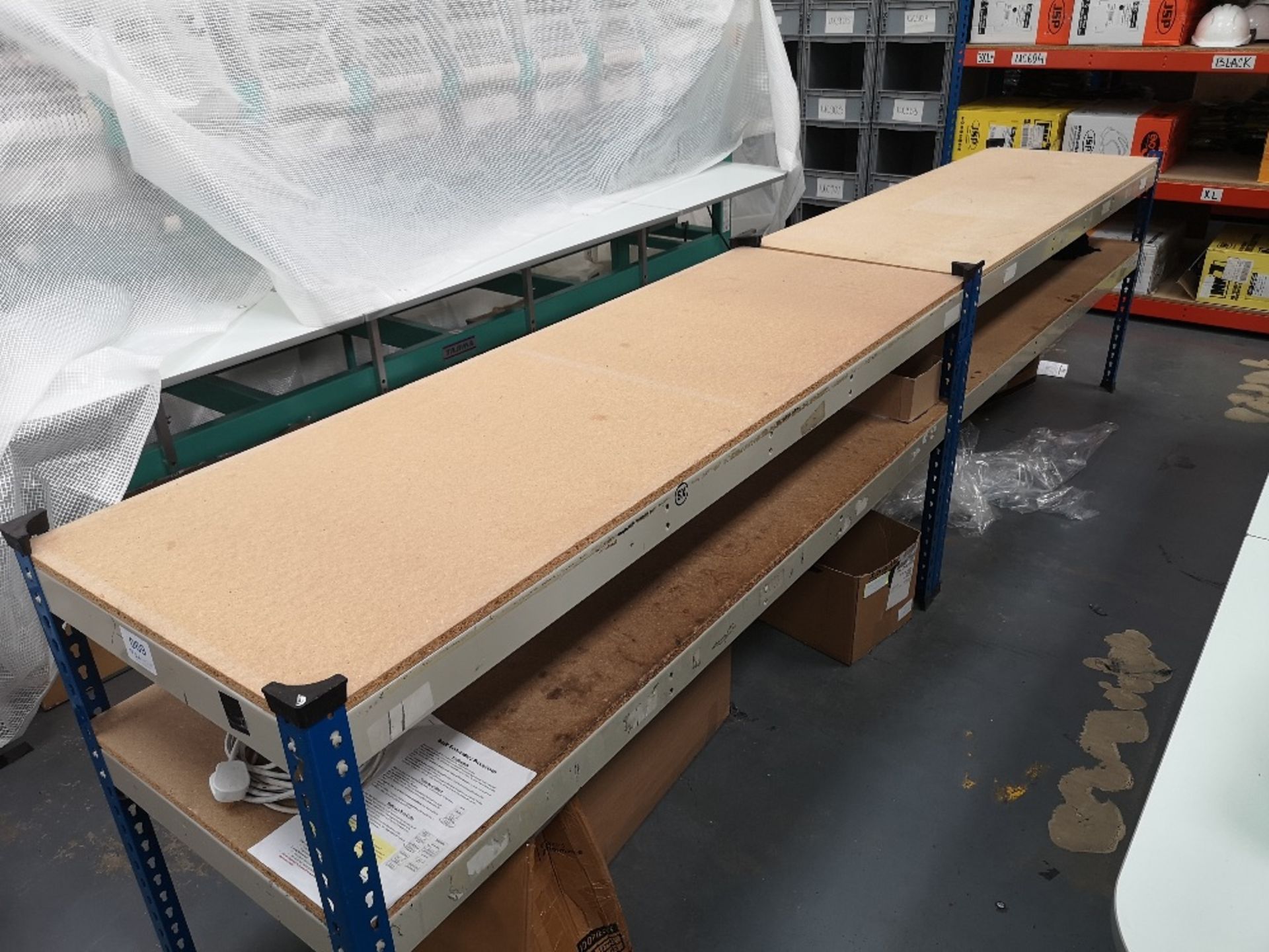 (2) Two Tier Boltless Packing Benches