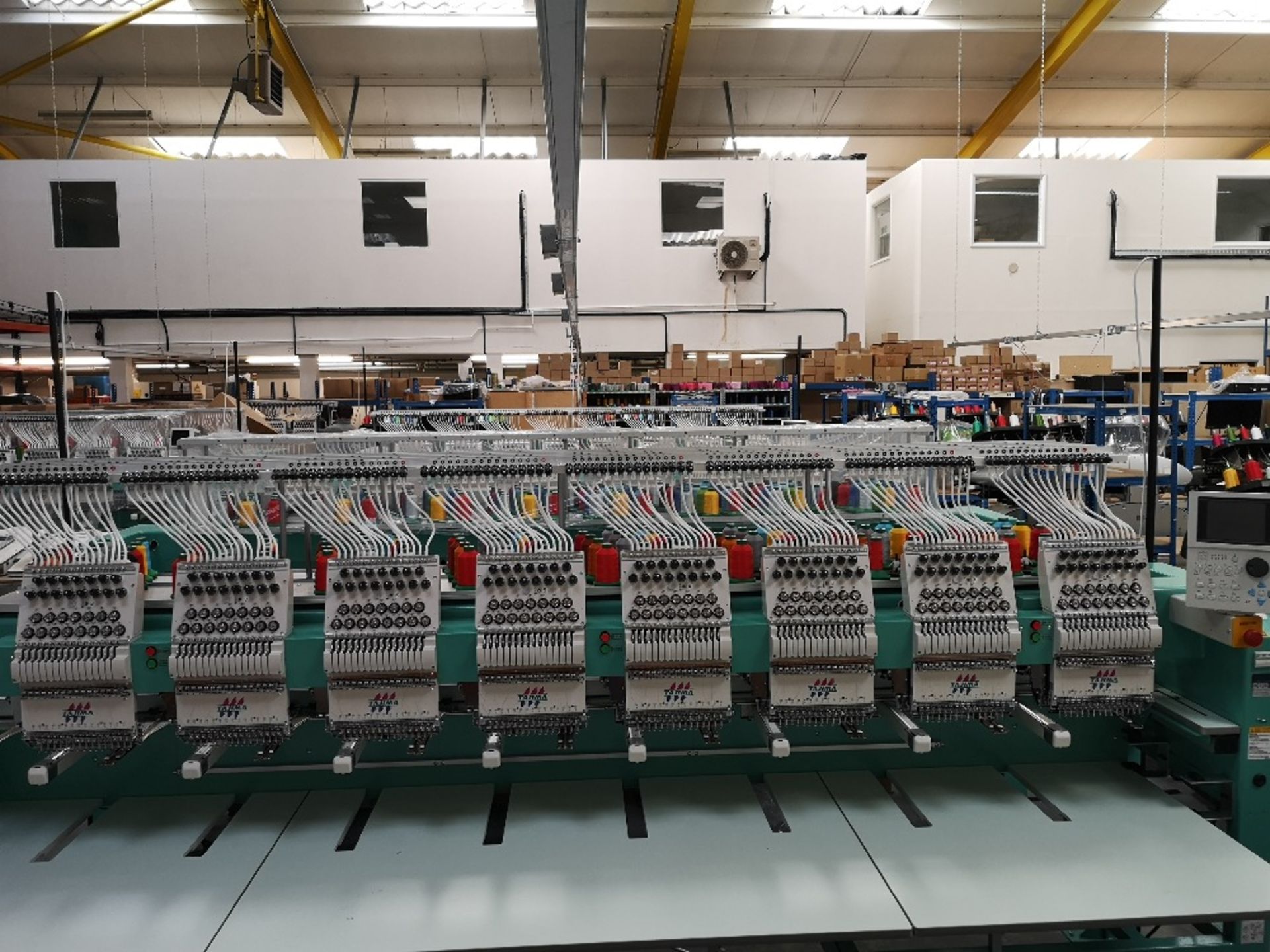 Tajima TFMX-II C1508 Electronic Multi Head Automatic Embroidery Machine (2019) - Image 3 of 7