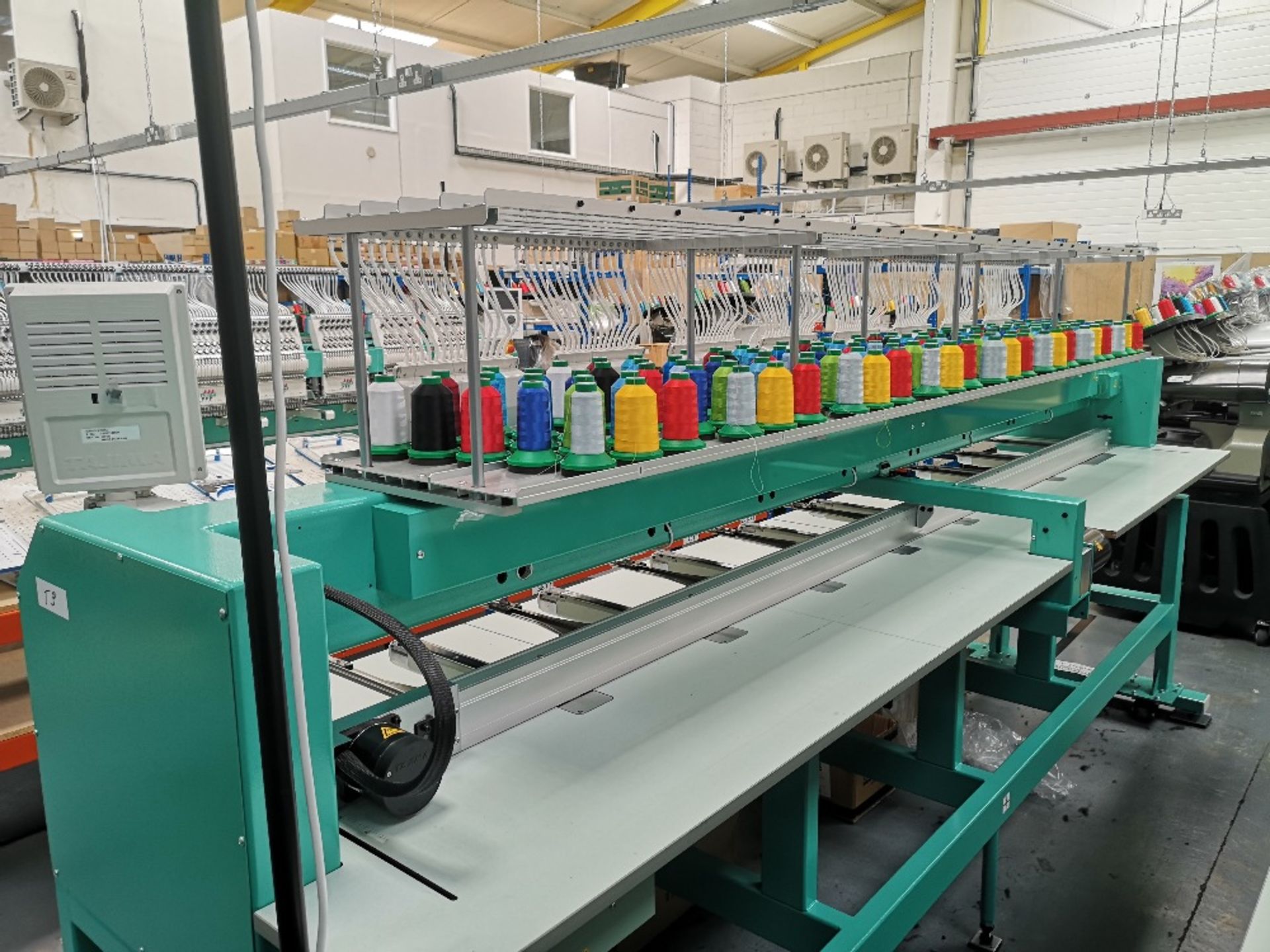 Tajima TFMX-II C1508 Electronic Multi Head Automatic Embroidery Machine (2019) - Image 4 of 8