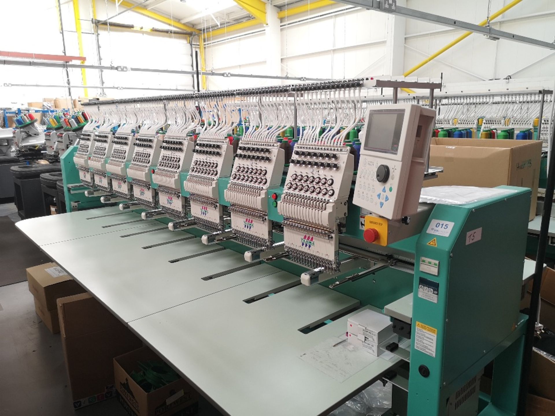 Tajima TFMX-II C1508 Electronic Multi Head Automatic Embroidery Machine (2019)