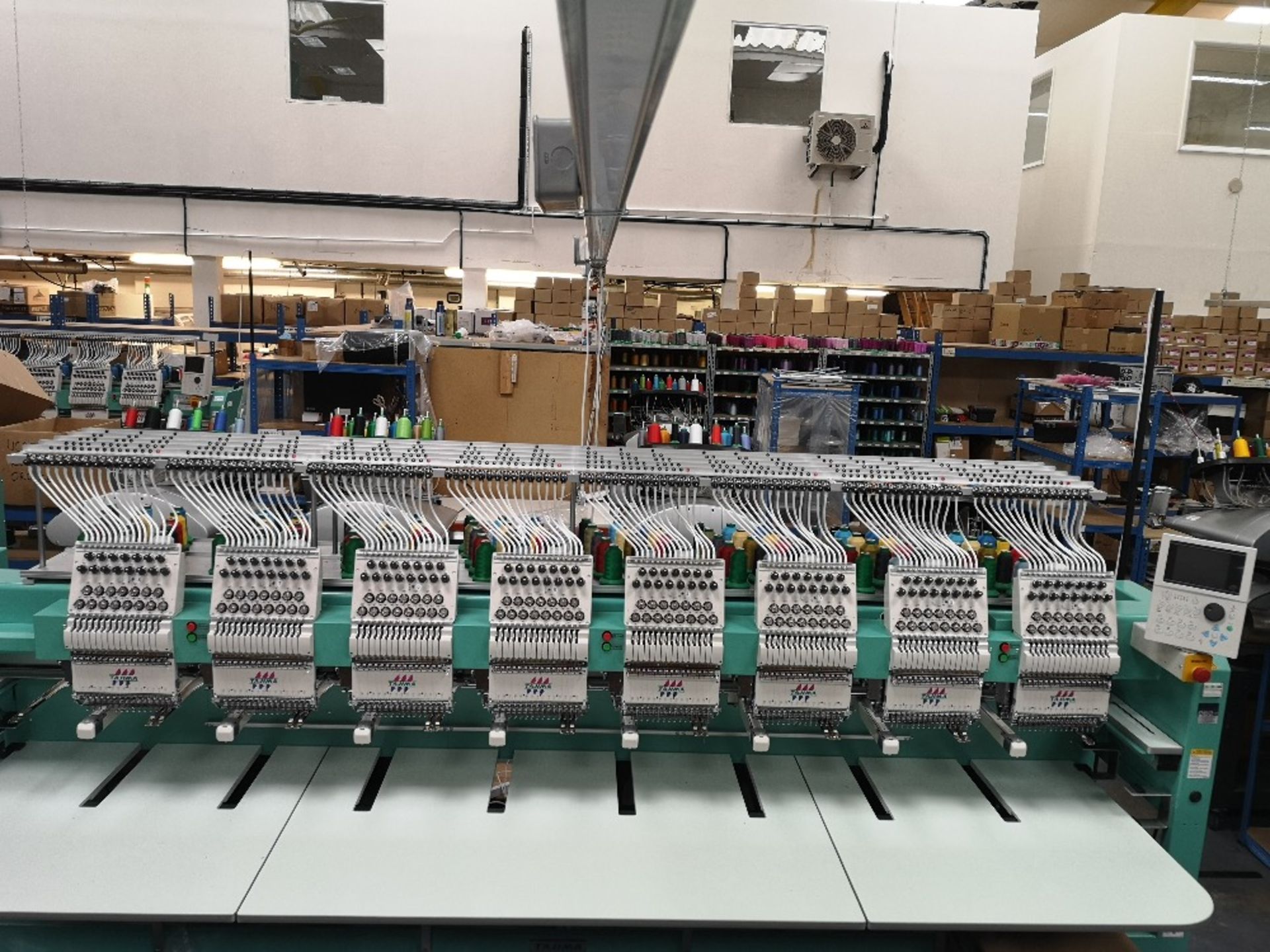 Tajima TFMX-II C1508 Electronic Multi Head Automatic Embroidery Machine (2019) - Image 5 of 8