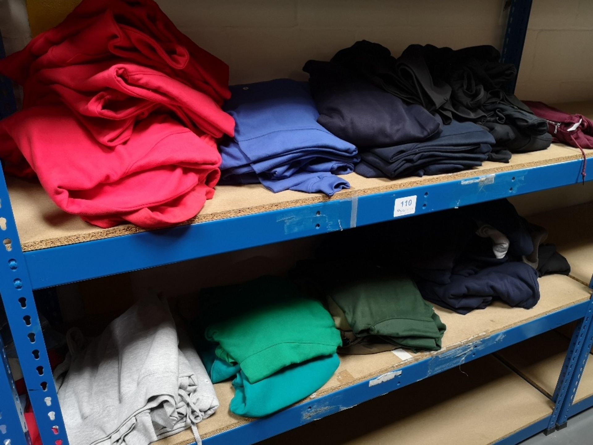 Quantity of Various Coloured Hooded Sweatshirts