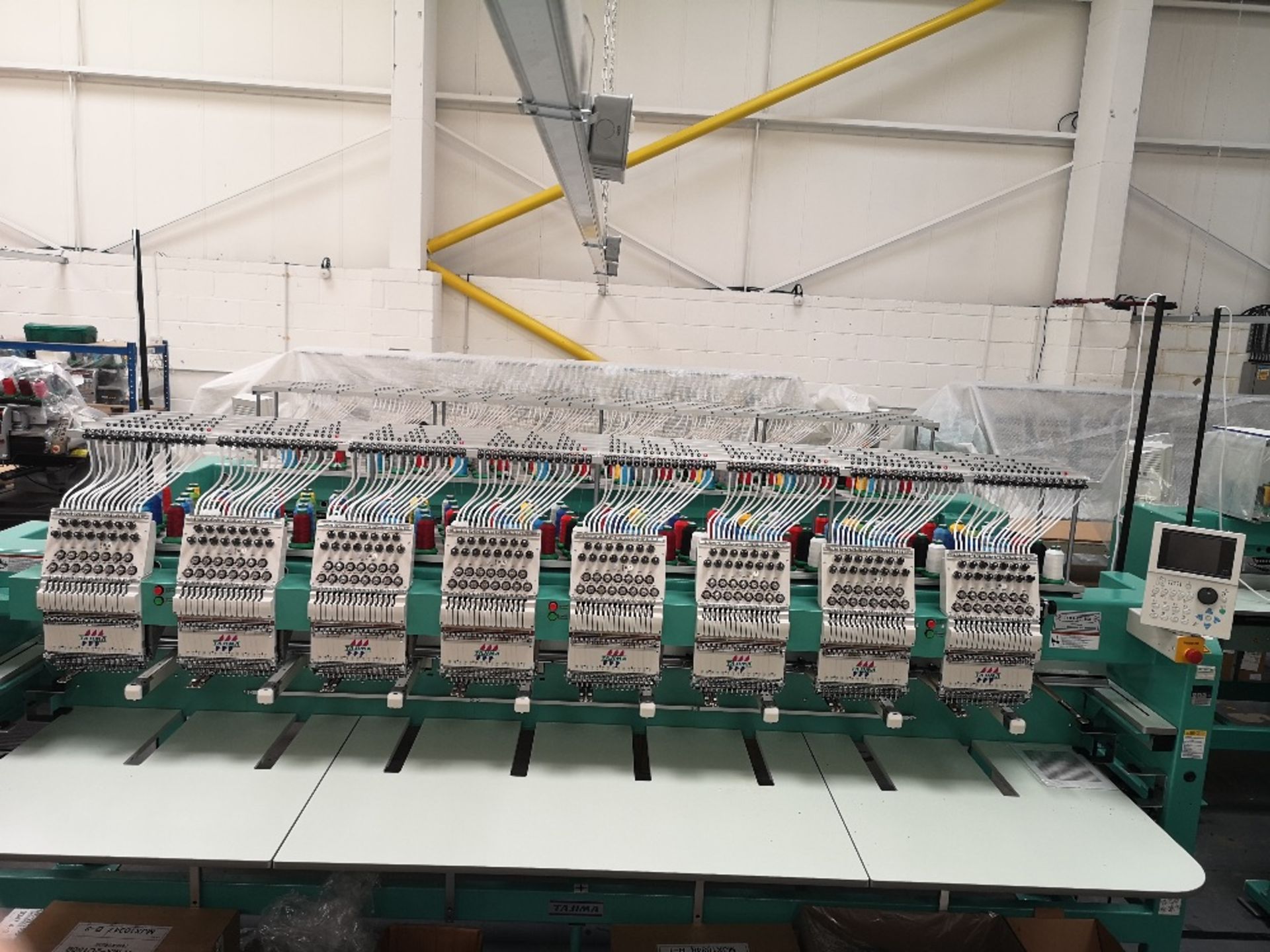 Tajima TFMX-II C1508 Electronic Multi Head Automatic Embroidery Machine (2019) - Image 5 of 8