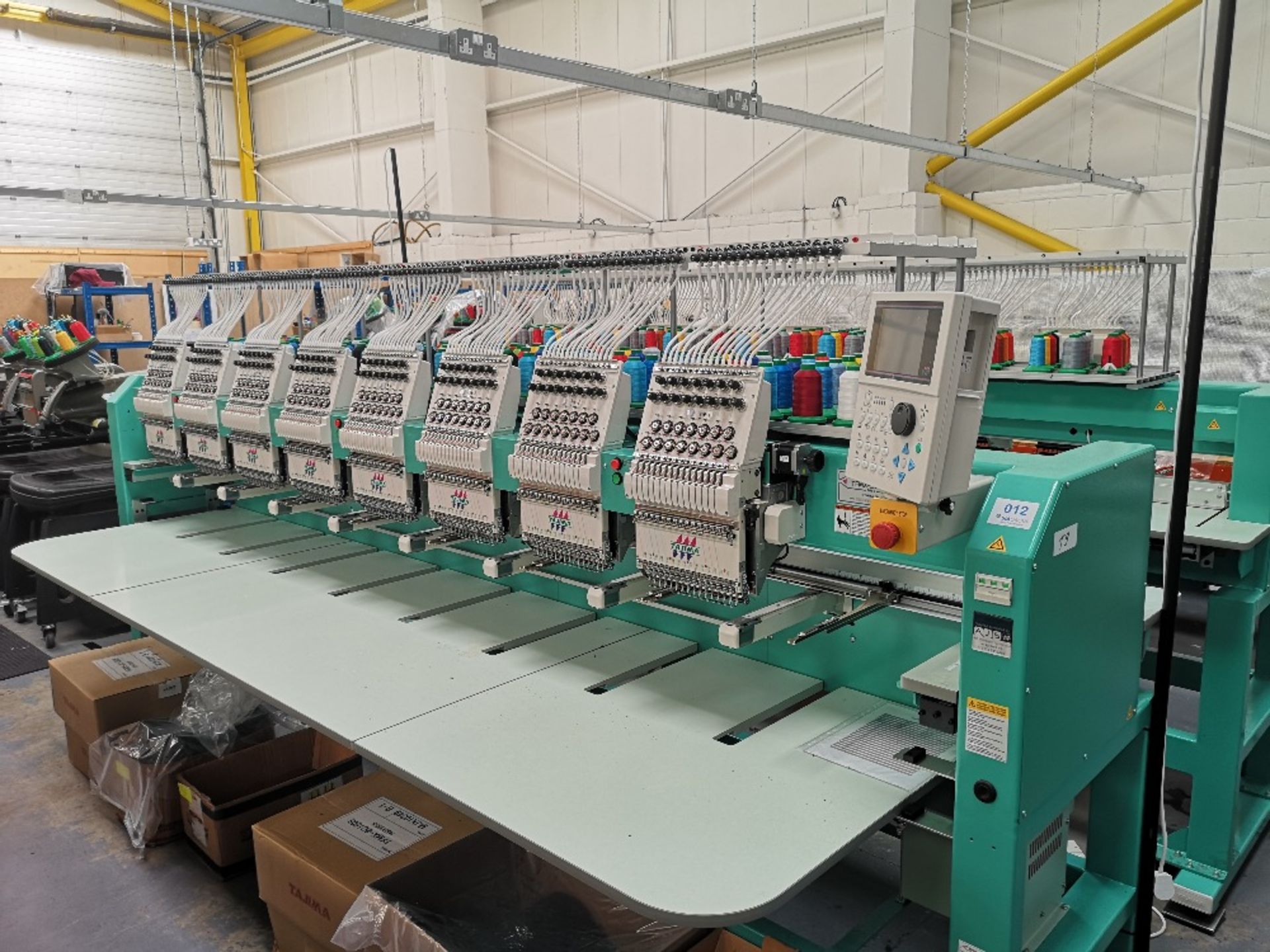 Tajima TFMX-II C1508 Electronic Multi Head Automatic Embroidery Machine (2019)