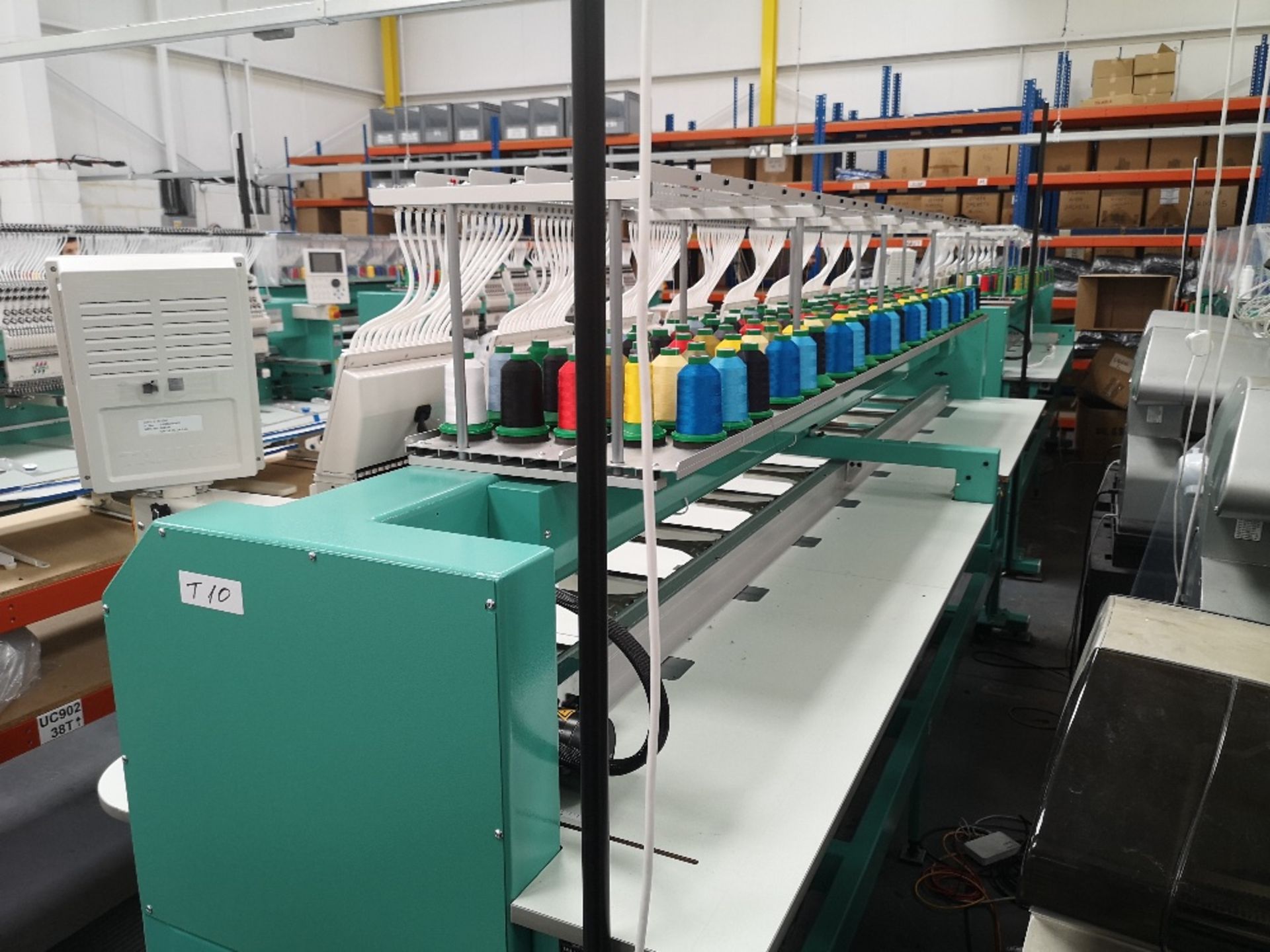 Tajima TFMX-II C1508 Electronic Multi Head Automatic Embroidery Machine (2019) - Image 4 of 8