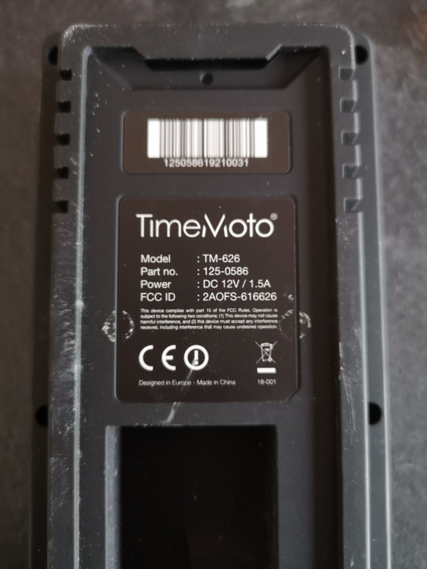 Time Moto TM-626 Clocking in Machine - Image 2 of 2