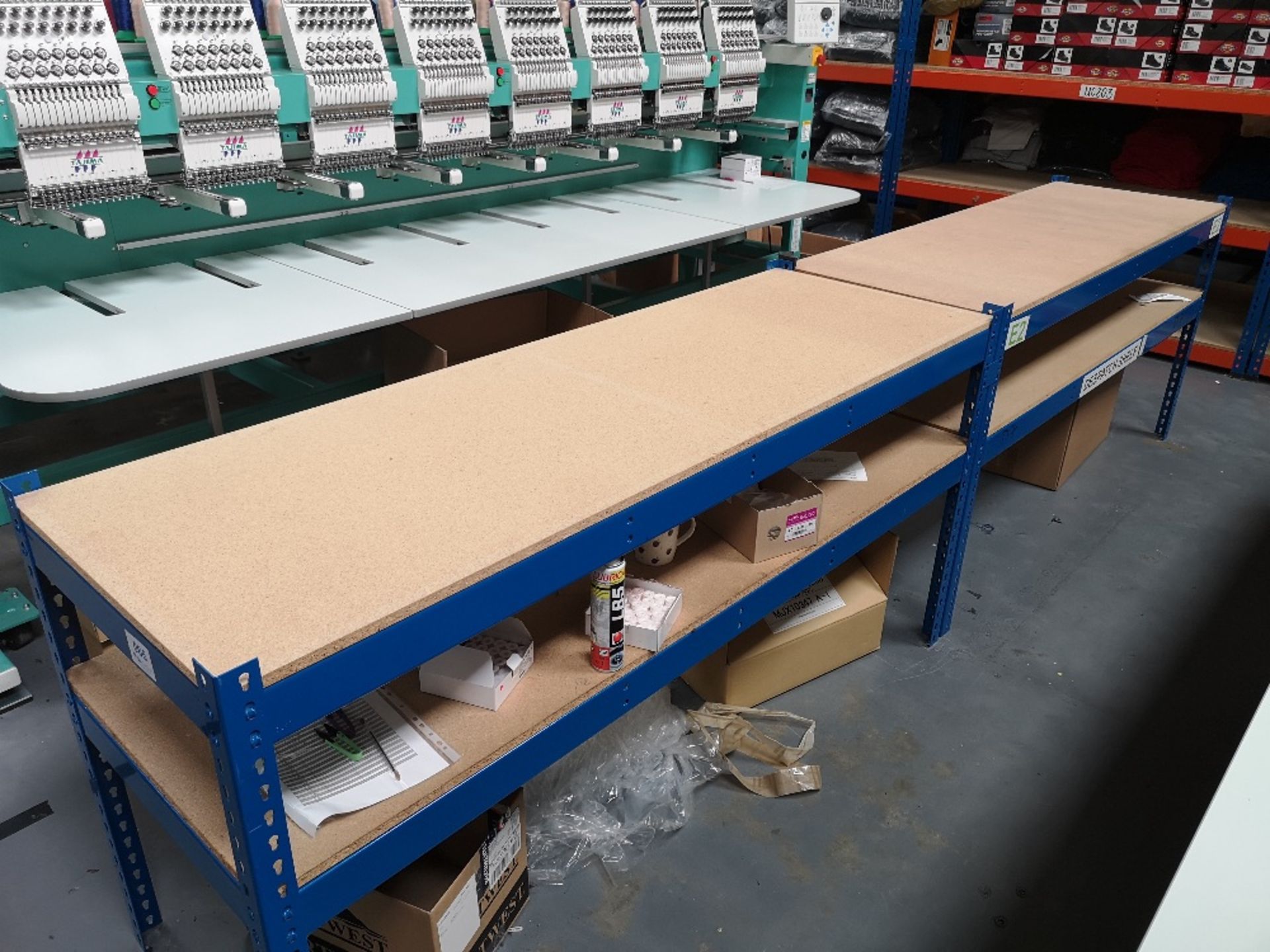 (2) Two Tier Boltless Packing Benches
